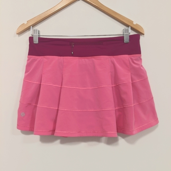 Lululemon Pace Rival Skirt II Pink Paradise/Regal Plum 6 - Picture 14 of 16